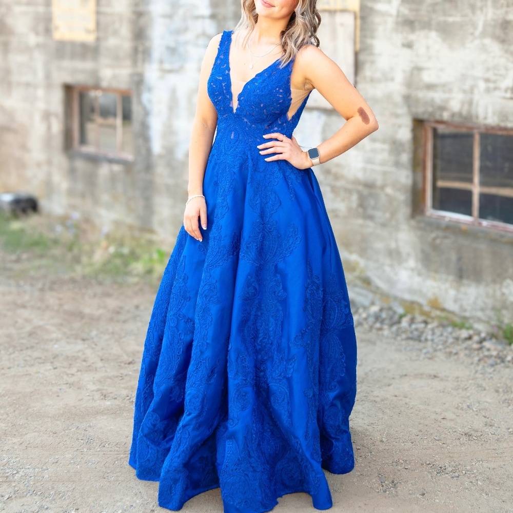 Morilee Satin Ballgown Prom Dress